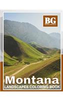 Beautiful Grayscale Montana Landscapes Coloring Book