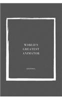 World's Greatest Animator Notebook University Graduation gift