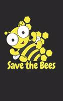 Save the Bees: Save the Bees Notebook / Journal / Diary / Music Album Review Great Gift for beekeeper or any other occasion. 110 Pages 6" by 9"