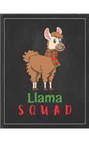 Llama Squad: Cute Alpaca Gifts Llama Llama Books for Kids Gratitude Kids Journal Write & Draw Children Diary