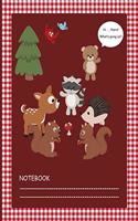 Notebook - Hi...There! What's going on?: Adorable animal notebook gift for children . Best design for Boys and Girls, student, or early childhood education. Novelty Gift Journal to Write In
