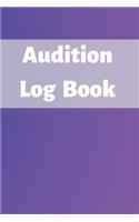 Audition Log Book