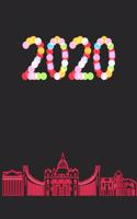 2020: January 1st - December 31st 2020 - Weekly and Monthly Planner - Organizer Schedule Journal for 2020 - Rome Italy Skyline Neon Lights(6 Skyline)