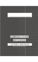 Wide Ruled Composition Notebook