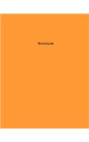 Saffron Yellow Colored Lined Bound Notebook/Journal, Letter Sized (8.5x11 in), 100 pages.