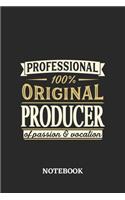 Professional Original Producer Notebook of Passion and Vocation: 6x9 inches - 110 dotgrid pages - Perfect Office Job Utility - Gift, Present Idea