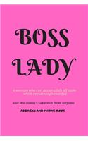 Boss Lady Address and Phone Book