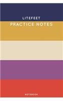 Litefeet Practice Notes: Cute Stripped Autumn Themed Dancing Notebook for Serious Dance Lovers - 6"x9" 100 Pages Journal