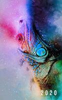 2020: Weekly Planner - 1 Week Per Page - Monday Start Calendar - 6 x 9 Dated Agenda - Appointment Organizer Book - Soft-Cover Watercolor Lizard