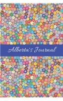 Alberta's Journal: Cute Personalized Name College-Ruled Notebook for Girls & Women - Blank Lined Gift Journal/Diary for Writing & Note Taking