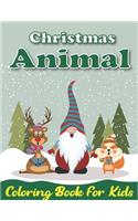 Christmas Animal Coloring Book for Kids