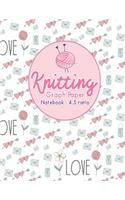 Knitting Graph Paper Notebook - 4