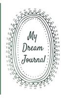 My Dream Journal: Self Exploration and Reflection, Black and White Illustrated, Double Page Spread, Dream Log, Medium Size