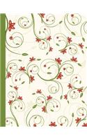 NoteBook: 120 Lined Journal Pages - Diary - 8.5"x 11" Large Composition Note Book Gloss Finish Paperback - Vines(Notebook 120 Lined Pages with Blank Date and Page Number)