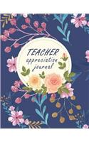 Teacher appreciation journal
