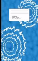 Blue Tie Dye Composition Notebook