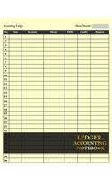 Ledger Accounting Notebook: General Ledger Accounting Book, Journal Entries Notebook with Columns For Date, Account, Momo, Debit, And Credit. Paper Book Pad, 8.5 x 11 Inches, 1(3 Accounting Journal Notebook)