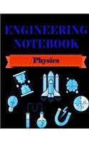 Engineering Notebook - Physic -: Quad Squared Graphing Paper 5 Squares Per Inch (Large 8.5x11 - 48 Sheets/96 Pages)(6 Engineering and Laboratory Notebook)