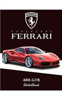 Supercars Ferrari 488-Gtb Sketchbook