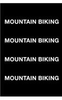 Mountain Biking: Blank Ruled Lined Composition Notebook