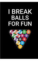 Pool Notebook: Funny Gag Gift For Pool Billiards Snooker Player - Billiards Journal