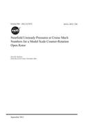 Nearfield Unsteady Pressures at Cruise Mach Numbers for a Model Scale Counter-Rotation Open Rotor