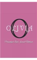 Olivia Personalized Lined Journal Notebook