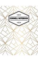 cornell notebook: Size 8.5" x 11", 110 pages, Composition Notebook College Ruled with Cornell Note Taking System Design