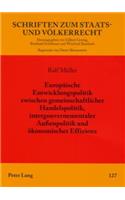 Europaeische Entwicklungspolitik Zwischen Gemeinschaftlicher Handelspolitik, Intergouvernementaler Außenpolitik Und Oekonomischer Effizienz