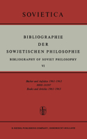 Bibliographie Der Sowjetischen Philosophie