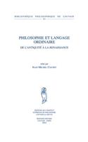 Philosophie Et Langage Ordinaire