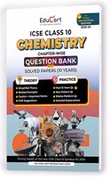 Educart ICSE Class 10 Question Bank 2024 + Solved Paper CHEMISTRY (based on 17th June'23 Specimen Paper) for 2023-24