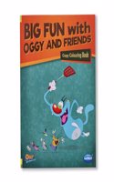 Navneet Big Fun with Oggy & Friends: Copy Colouring Book- Colouring books for kids - 96 pages - Painting and colouring books for kids