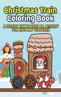 Christmas Train Coloring Book