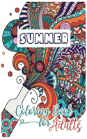 Summer Coloring Book For Adults