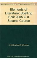 Elements of Literature: Spelling Lessons and Activities Grade 8 Second Course