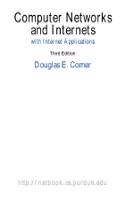 Computer Networks and Internets, with Internet Applications: United States Edition