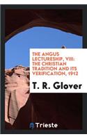 The Christian Tradition and Its Verification