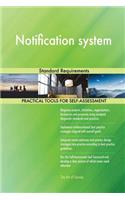 Notification system Standard Requirements