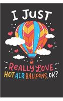Hot Air Balloon Notebook