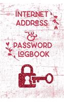 Internet Address & Password Logbook