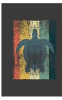 Turtle Vintage: Old Style Turtle Perfect Lined Notebook/Journal (6x9)