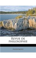 Revue de Philosophi, Volume 6