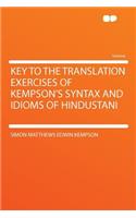 Key to the Translation Exercises of Kempson's Syntax and Idioms of Hindustani