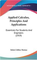 Applied Calculus, Principles and Applications