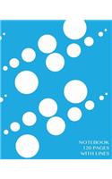 Notebook not Ebook - ruled notebook, 120 pages with lines: Ruled notebook, perfect bound, ideal for composition notebook or journal