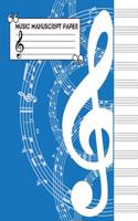 Music Manuscript Notebook: 12 Stave Blank Sheet Music - Staff Paper - 8.5x11 - 104 Pages - Manuscript Paper (Composition Books - Blank Sheet Musi