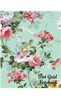 Dot Grid Notebook Flower Wallpaper No.5