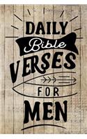 Daily Bible Verses For Men: Blank Prayer Journal
