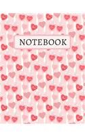 Notebook: Happy St.Valentines Day & Say Simple Words with This Gift to Him / Her(4 Happy Valentines Day)